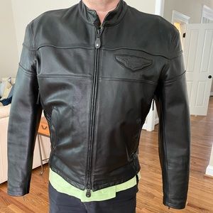 Harley-Davidson Black Leather Motorcycle Jacket XL